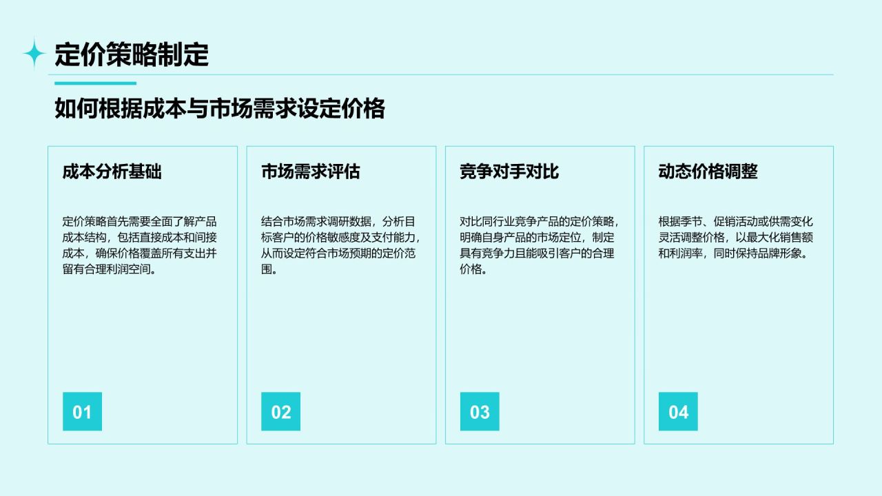 蓝色简约风通用行业产品介绍PPT模板