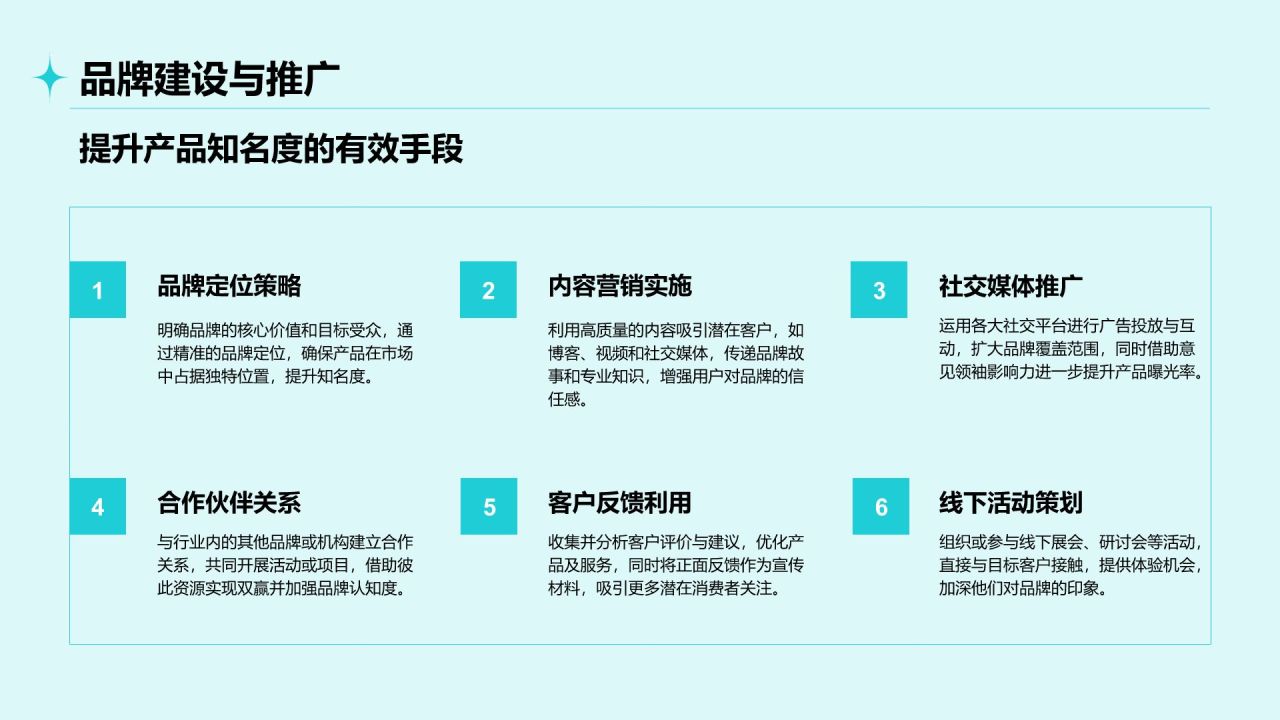 蓝色简约风通用行业产品介绍PPT模板