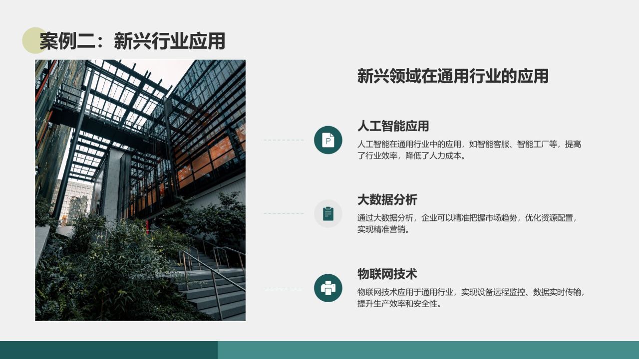 绿色商务风通用行业培训课件PPT模板