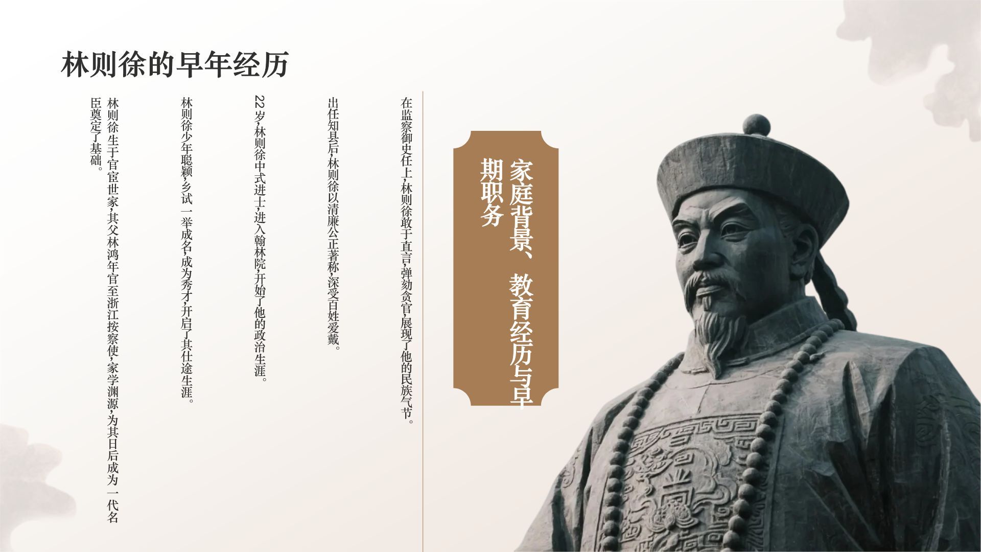 橙色复古风林则徐虎门销烟与民族气节PPT模板