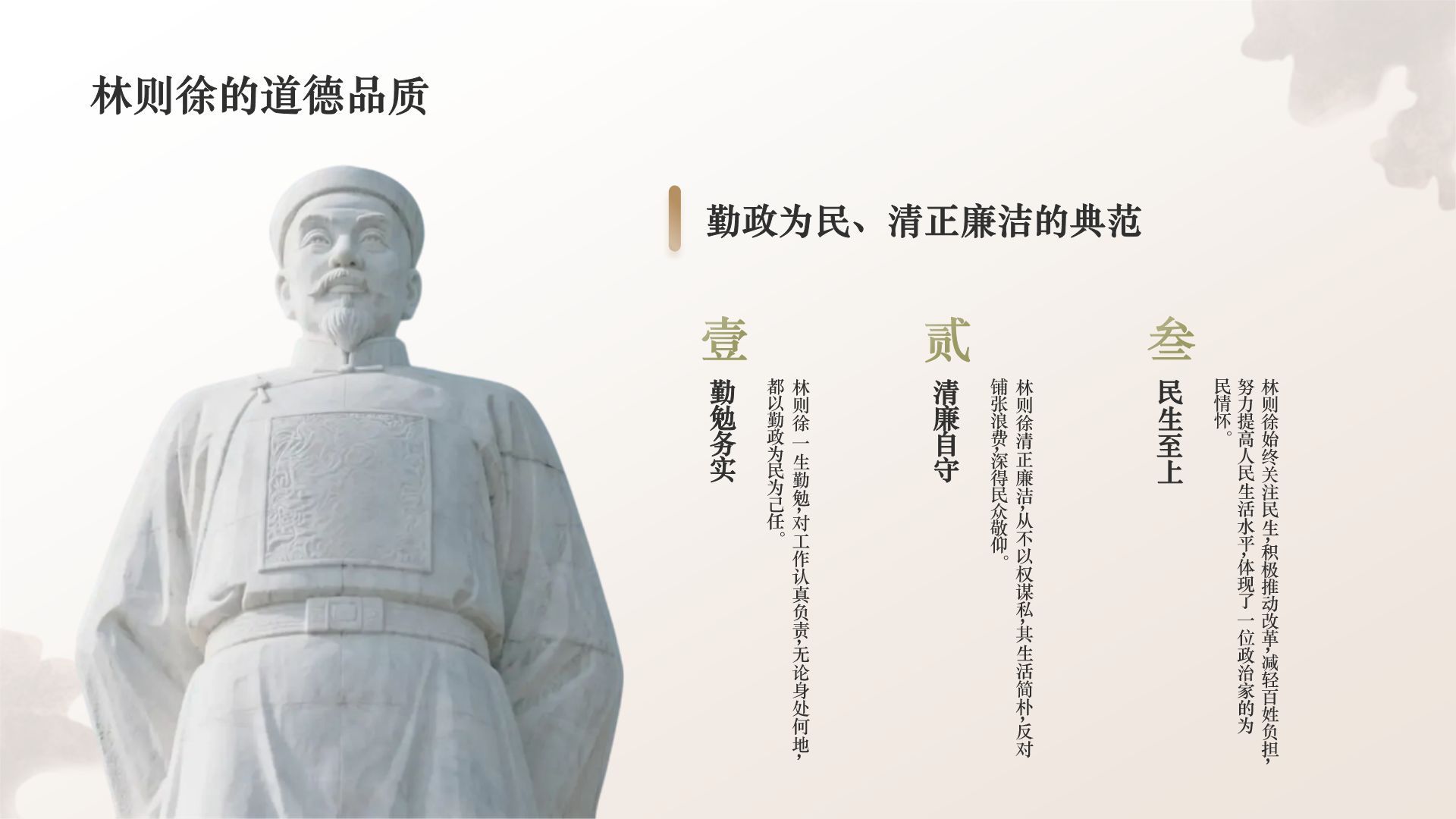 橙色复古风林则徐虎门销烟与民族气节PPT模板