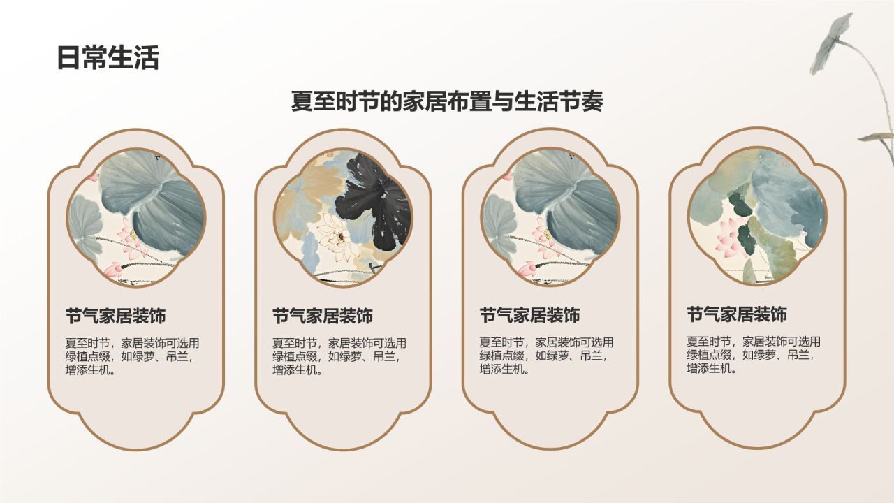 绿色复古风夏至礼赞:跨越千年的节气智慧与生活仪式PPT模板