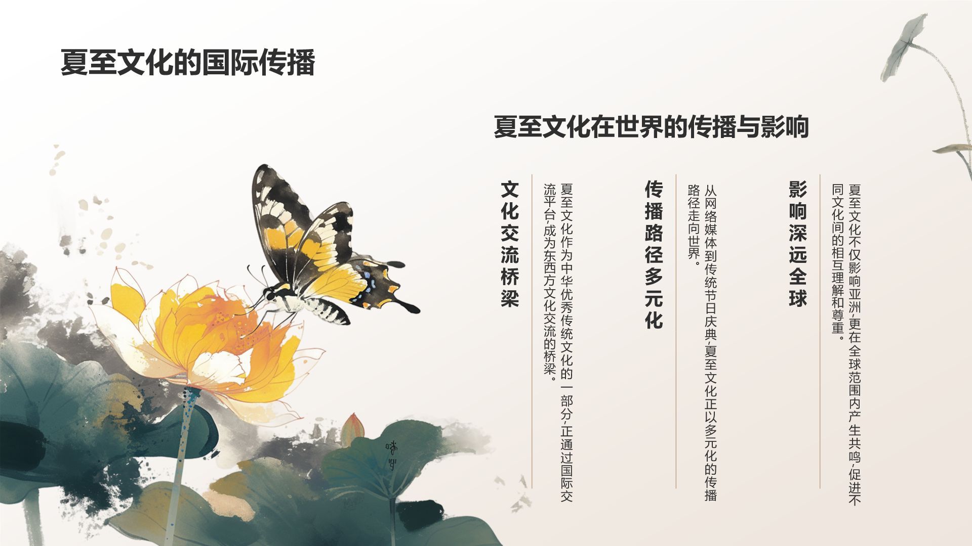 绿色复古风夏至礼赞：跨越千年的节气智慧与生活仪式PPT模板