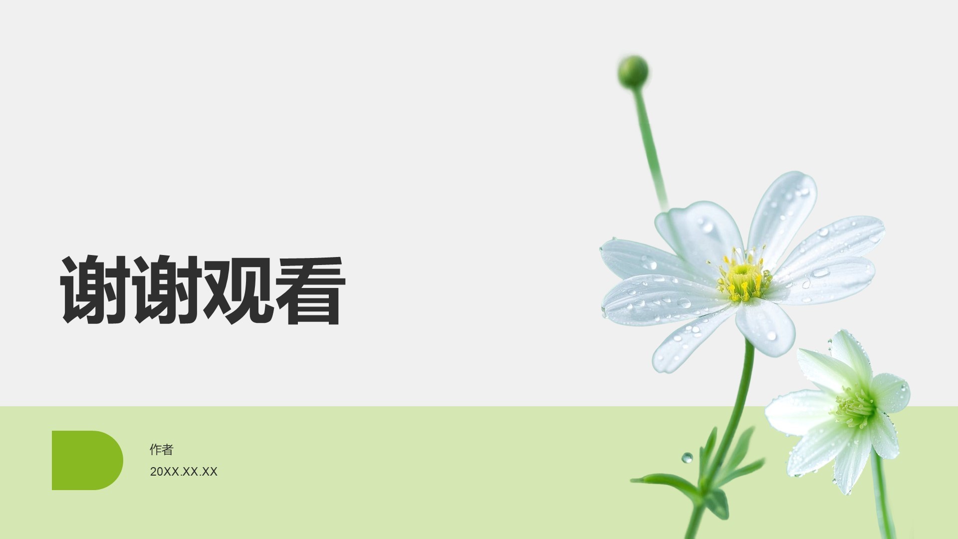 环保公益营销策划PPT主题