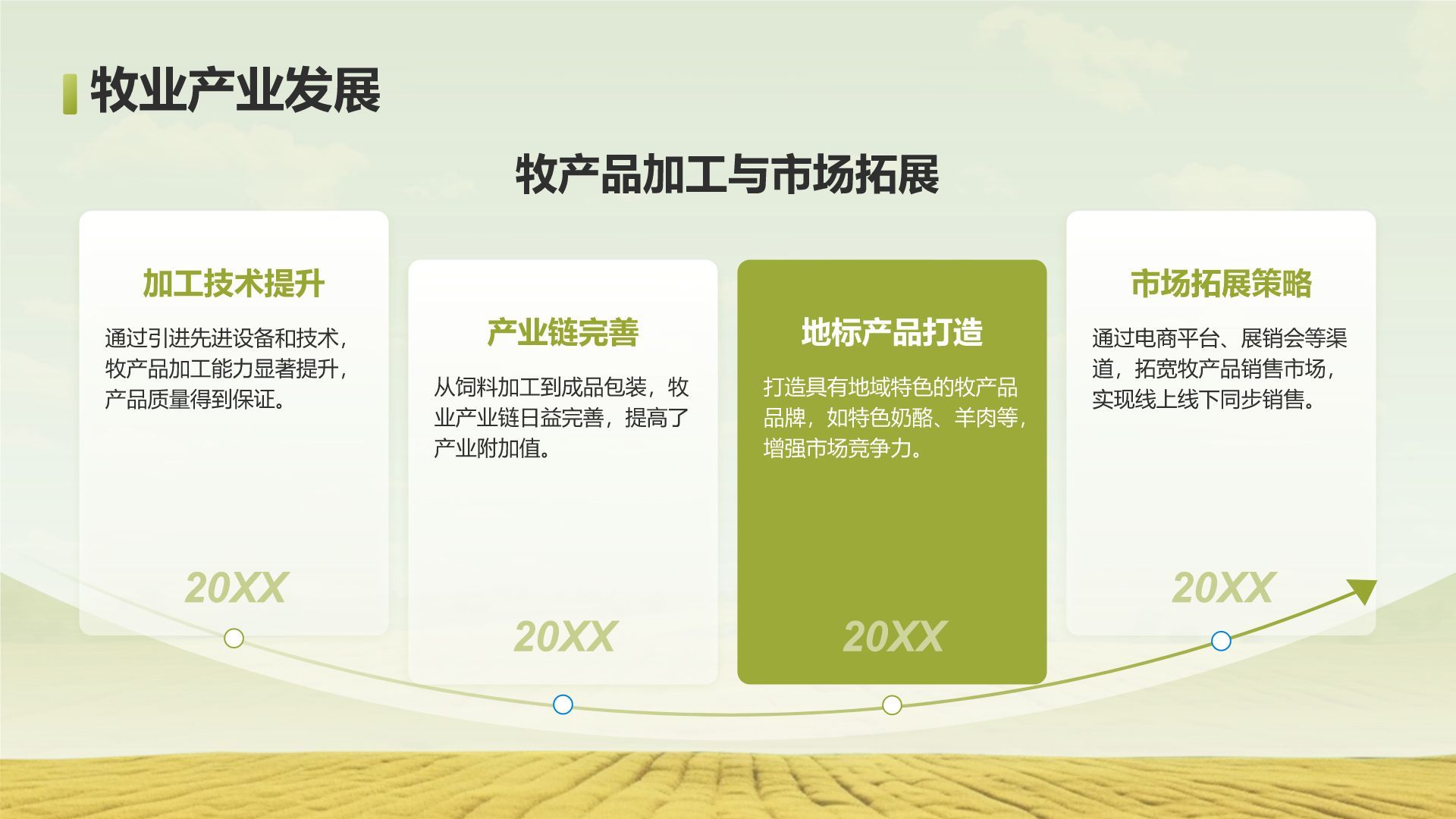绿色摄影风走进绿水青山的家乡PPT模板