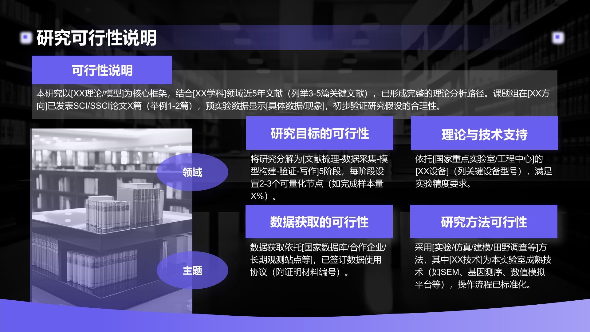 紫色简约风博士生毕业论文开题报告PPT模板