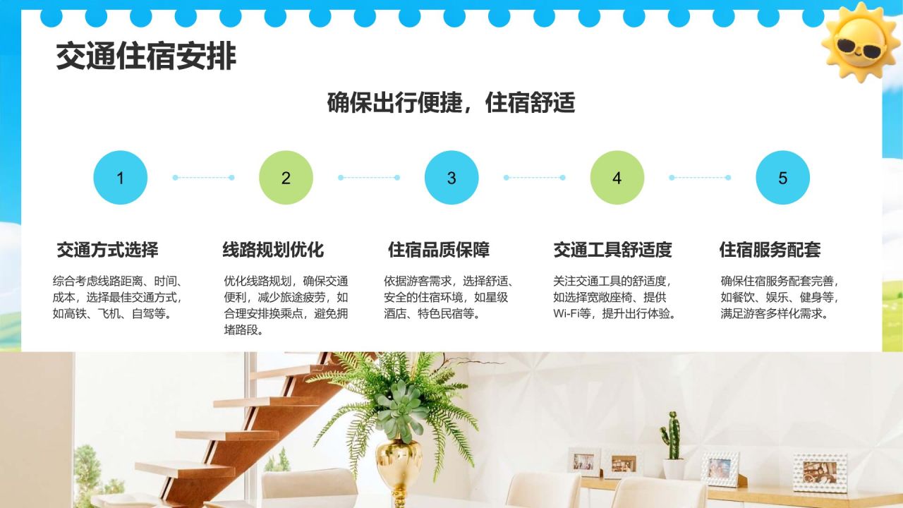蓝色3D旅游线路设计与宣传推广计划PPT模板