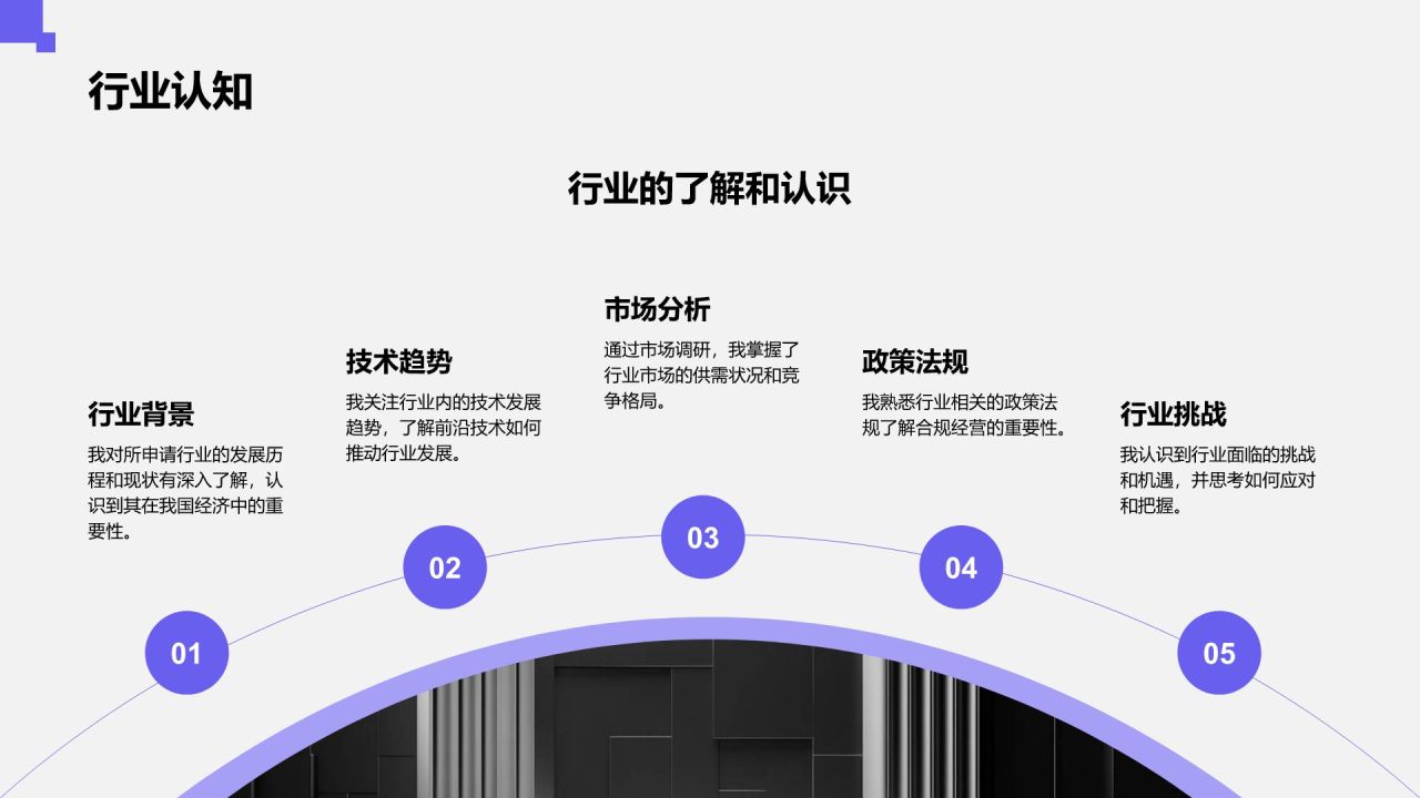 紫色商务风实习申请自我介绍模板PPT模板