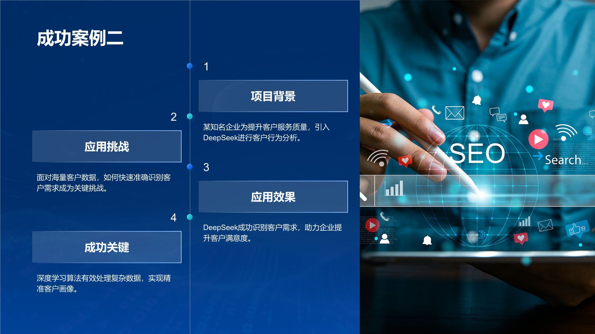 蓝色科技风DeepSeek应用场景与使用指南PPT模板