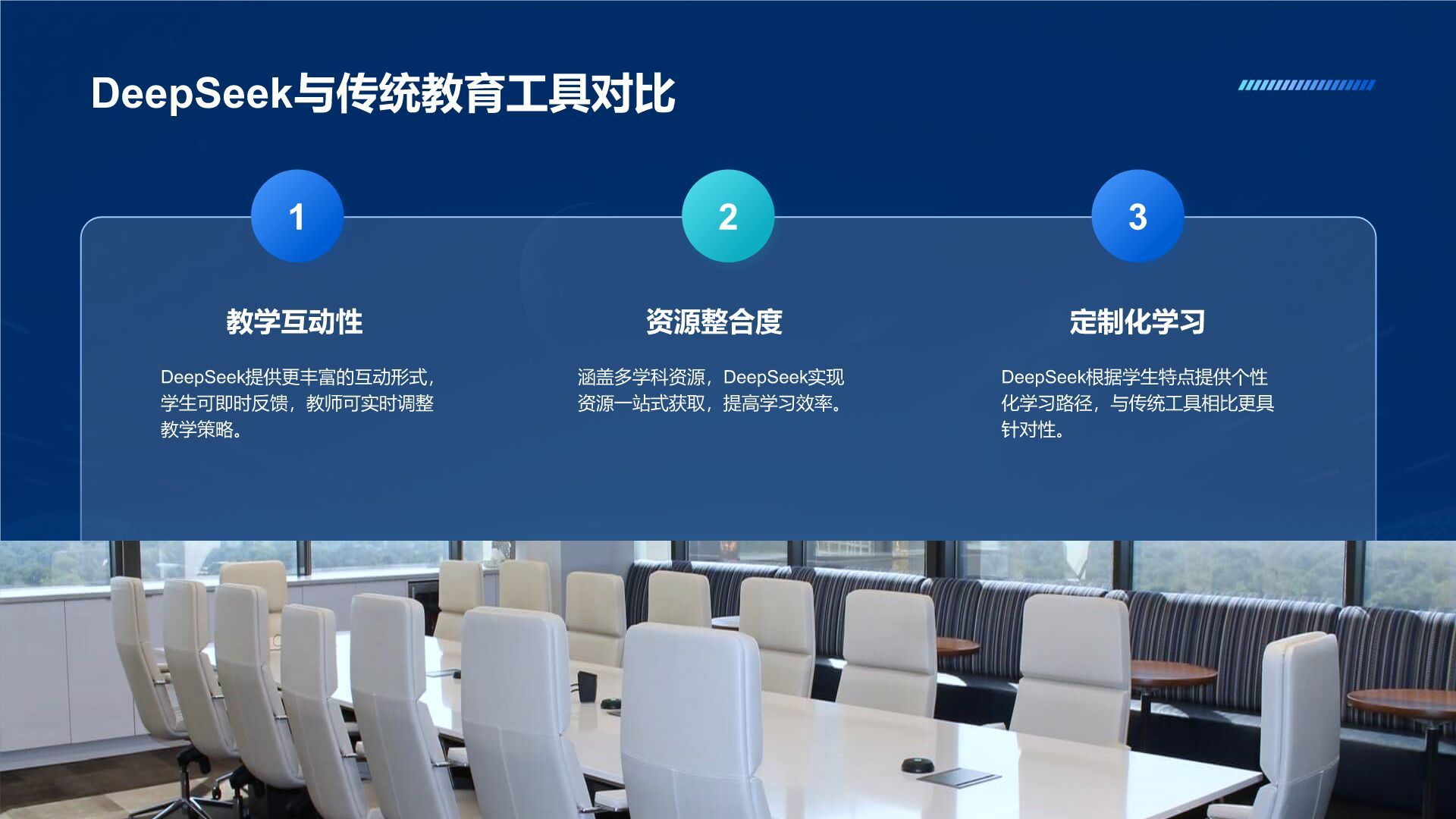 蓝色科技风DeepSeek应用场景与使用指南PPT模板