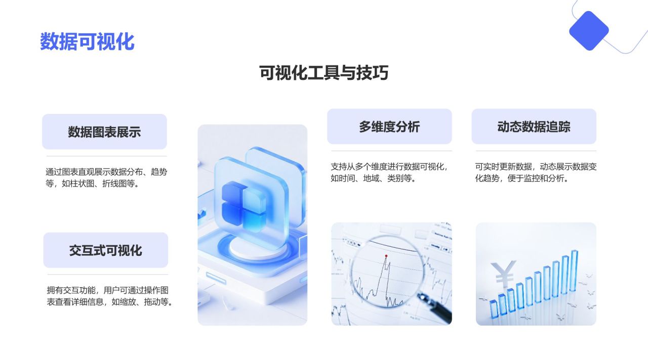 蓝色简约风DeepSeek核心功能与使用技巧PPT模板