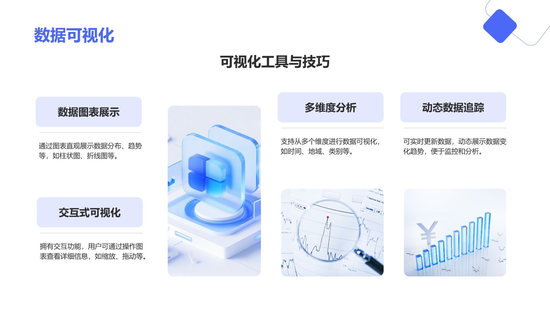 蓝色简约风DeepSeek核心功能与使用技巧PPT模板