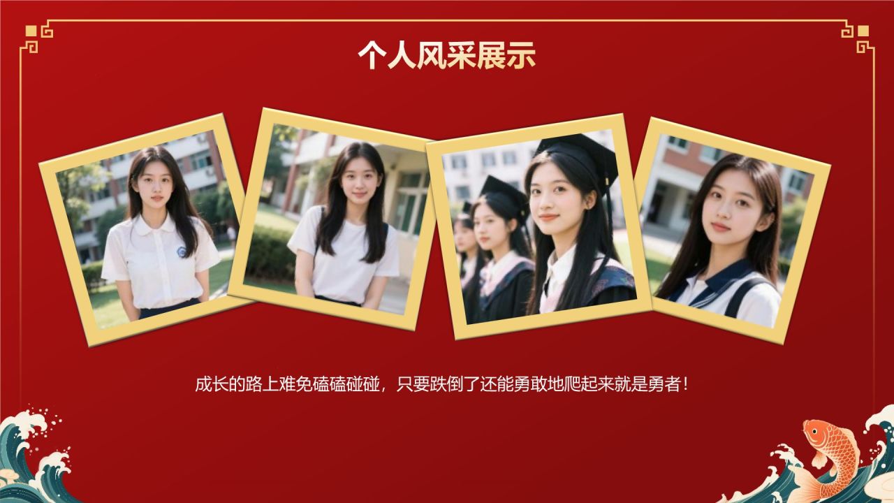 红色国潮风升学宴庆典活动PPT模板