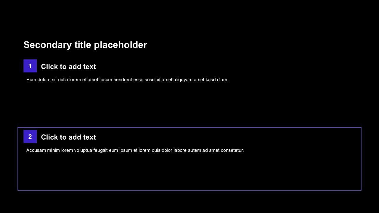 科技风纯文字列表