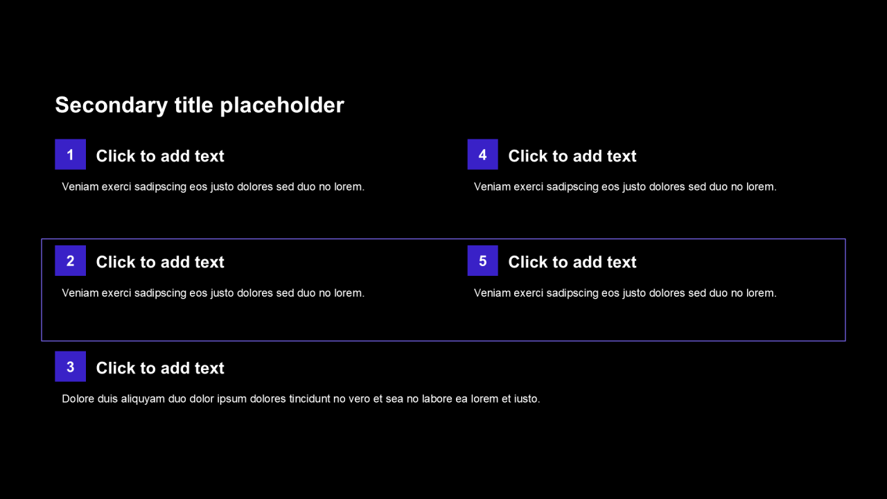 科技风纯文字列表