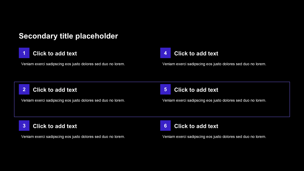 科技风纯文字列表