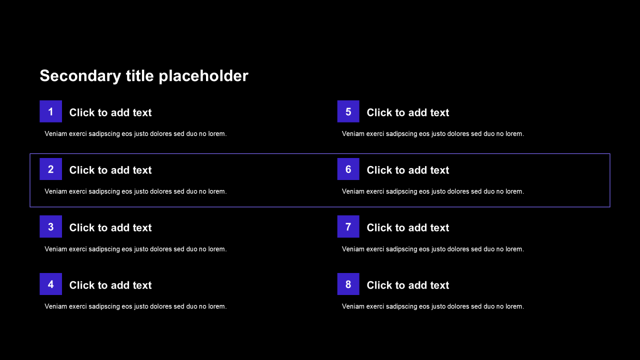 科技风纯文字列表