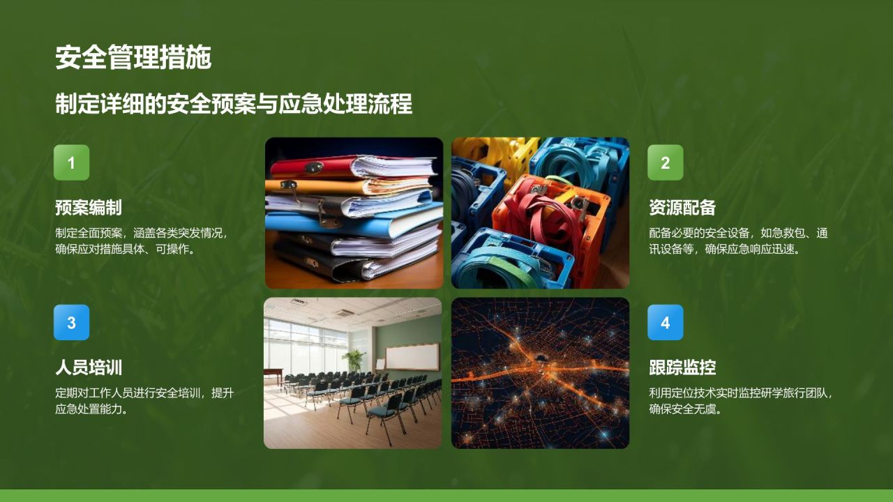 绿色摄影风研学旅行活动宣传介绍PPT模板