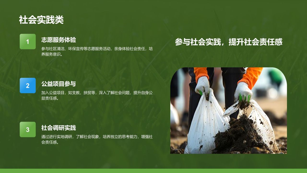 绿色摄影风研学旅行活动宣传介绍PPT模板