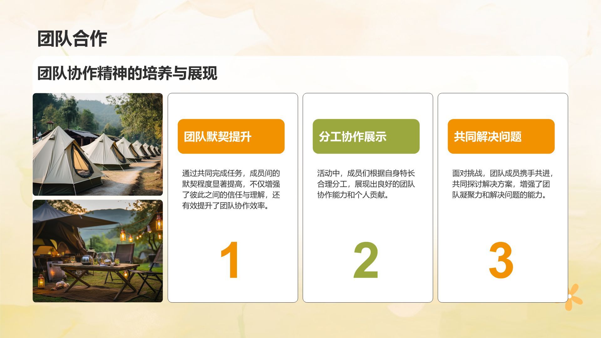 橙色卡通风暑假夏令营活动总结汇报PPT模板