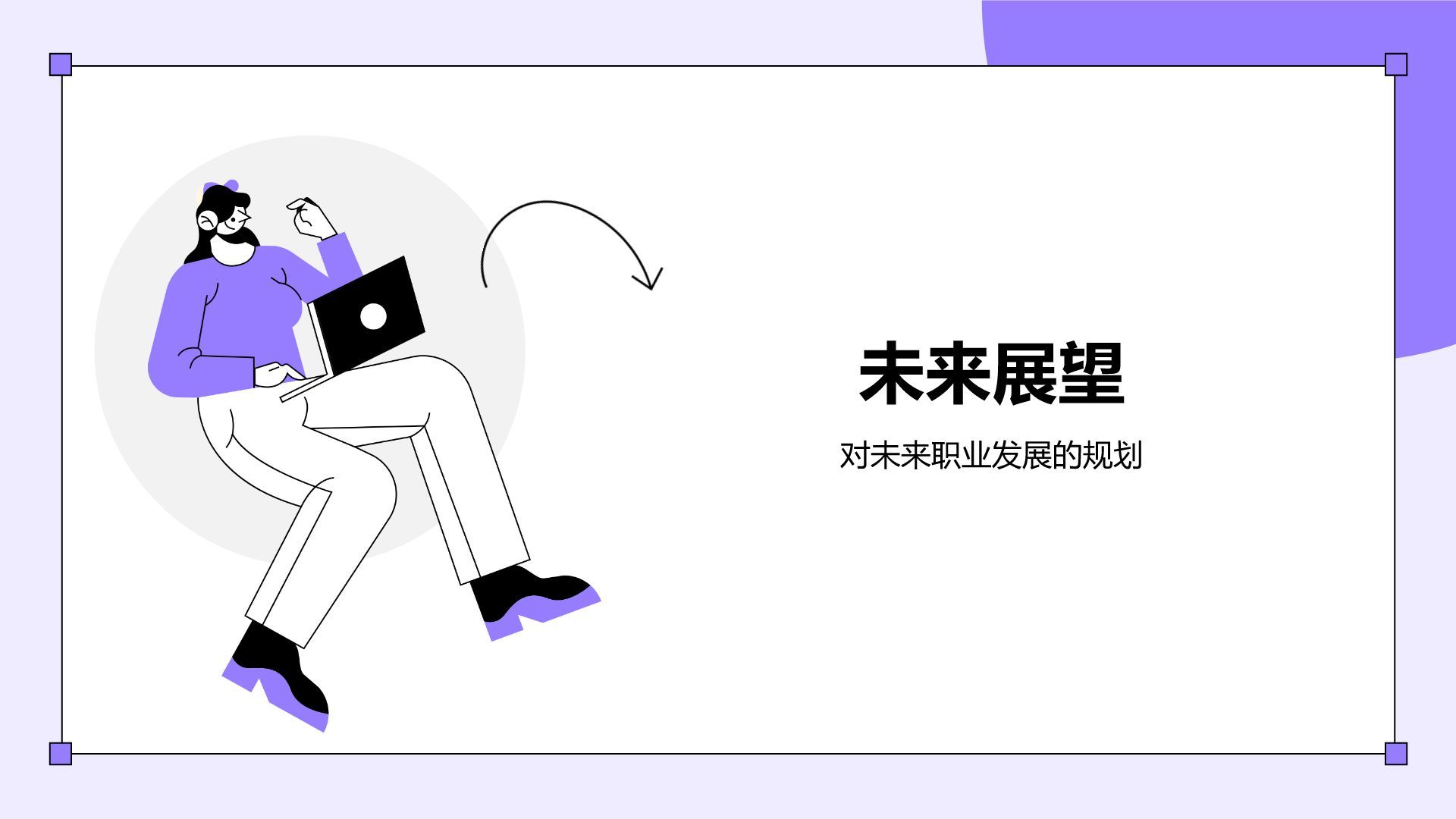 紫色插画风大学生实习报告总结PPT模板