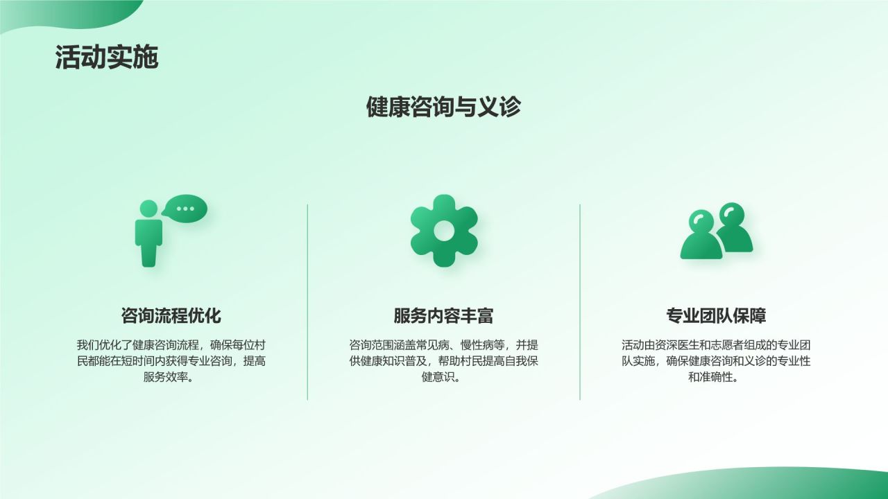 绿色插画风三下乡社会实践阶段性成果汇报PPT模板