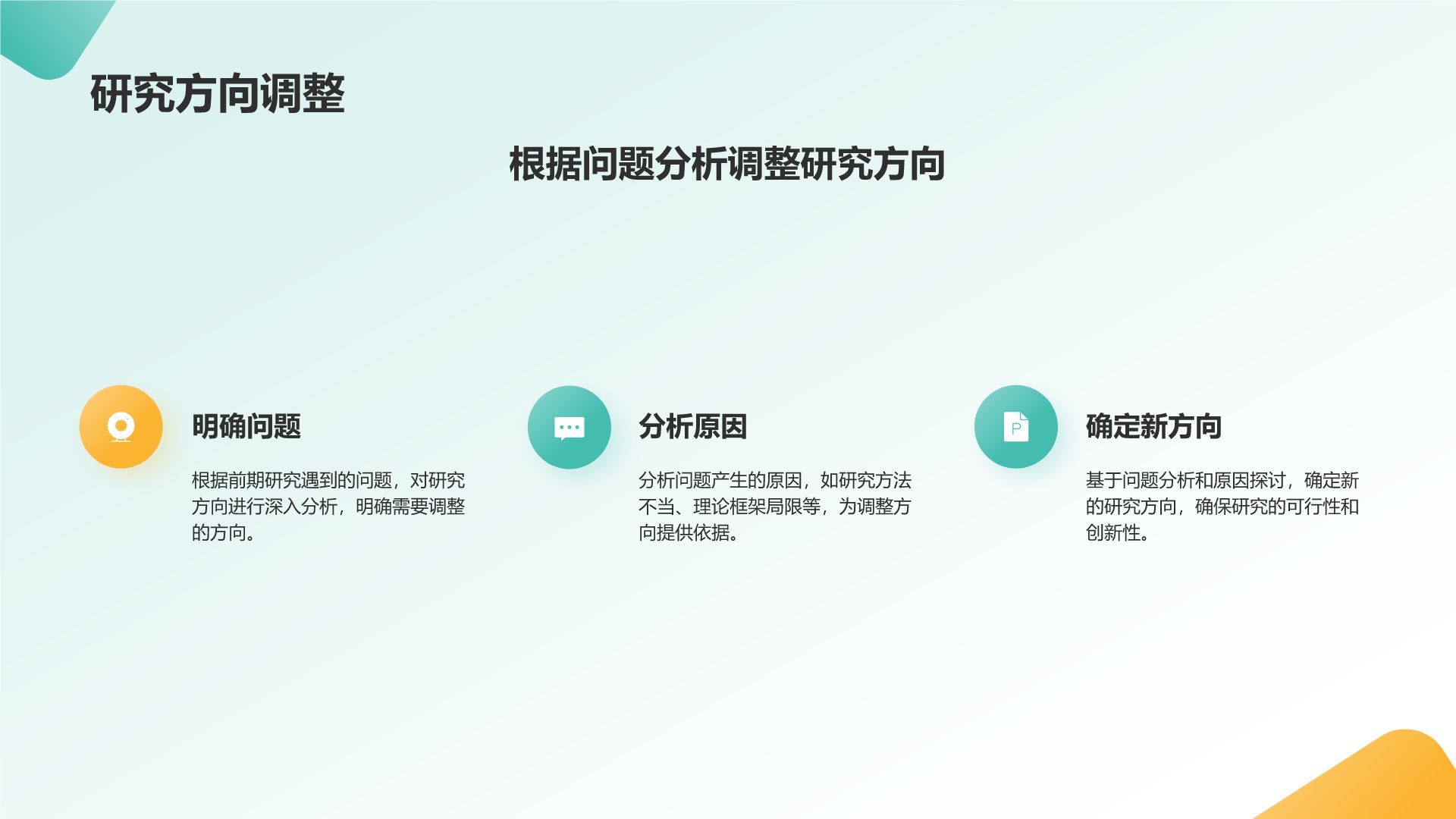 绿色几何风研究生组会汇报PPT模板