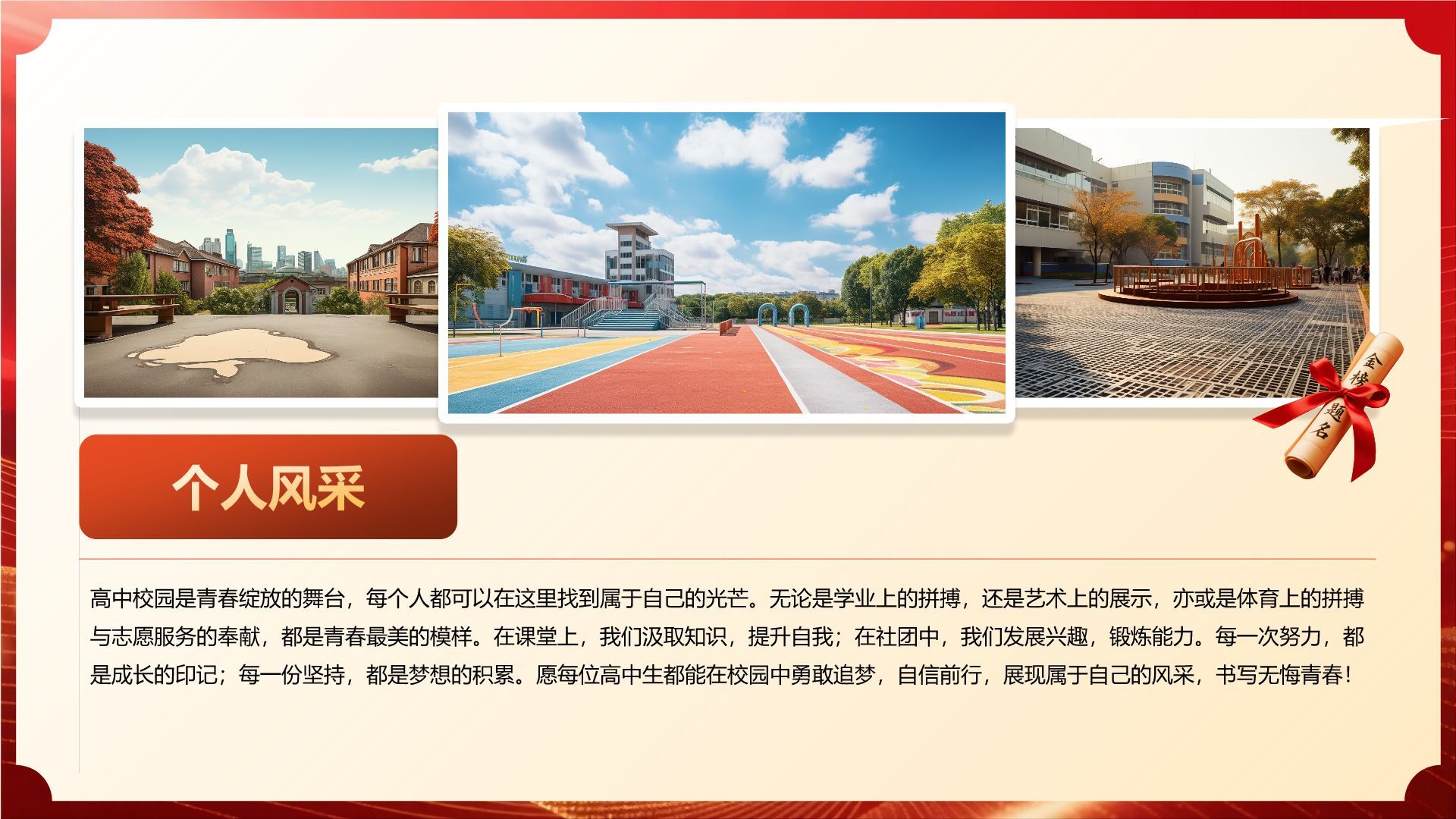 红色喜庆风高考谢师宴PPT模板