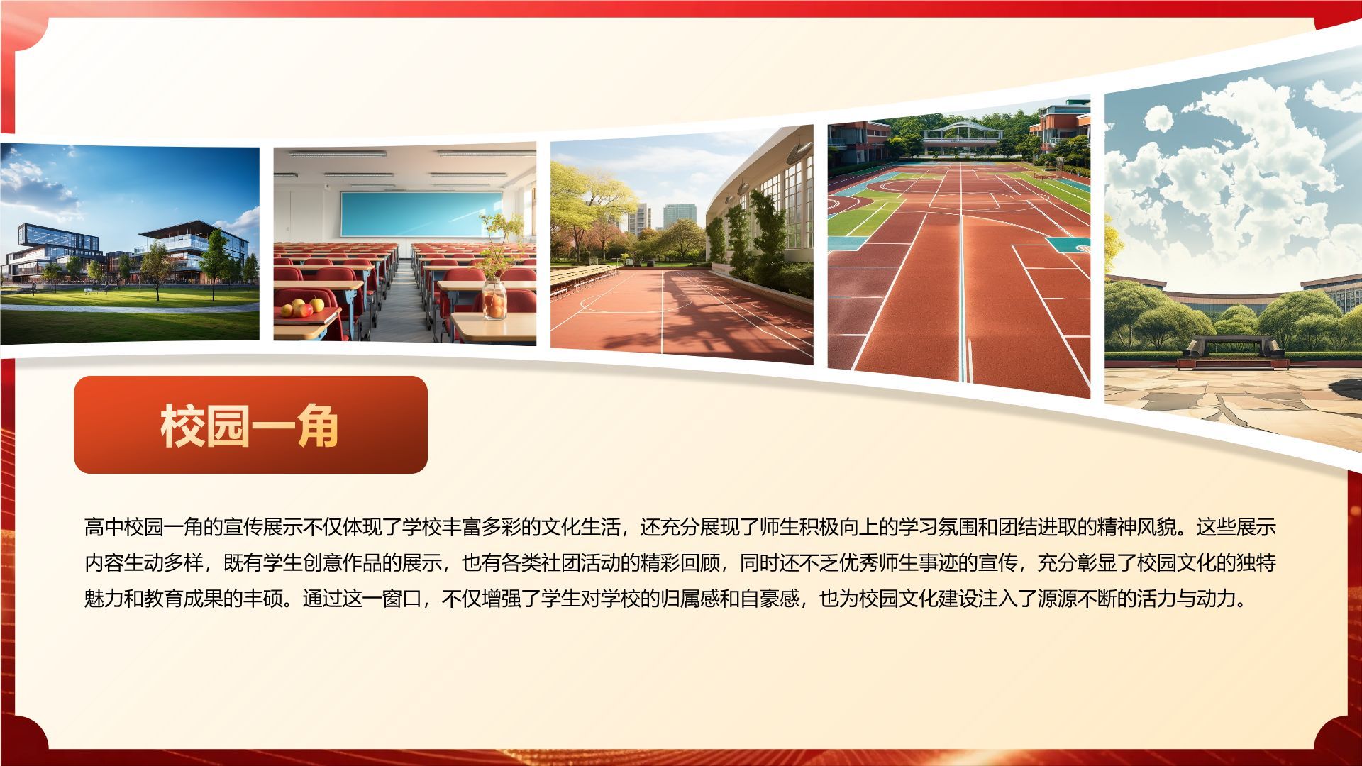 红色喜庆风高考谢师宴PPT模板