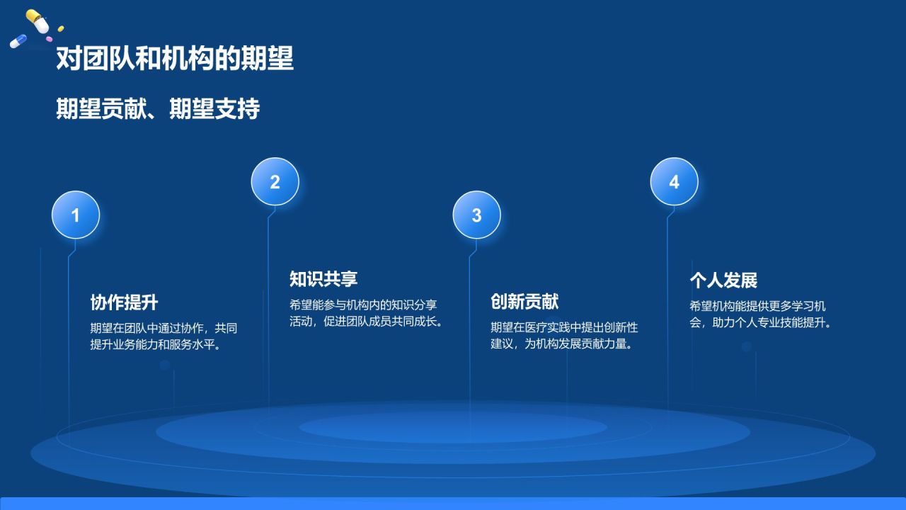 蓝色3D风试用期转正述职报告PPT模板