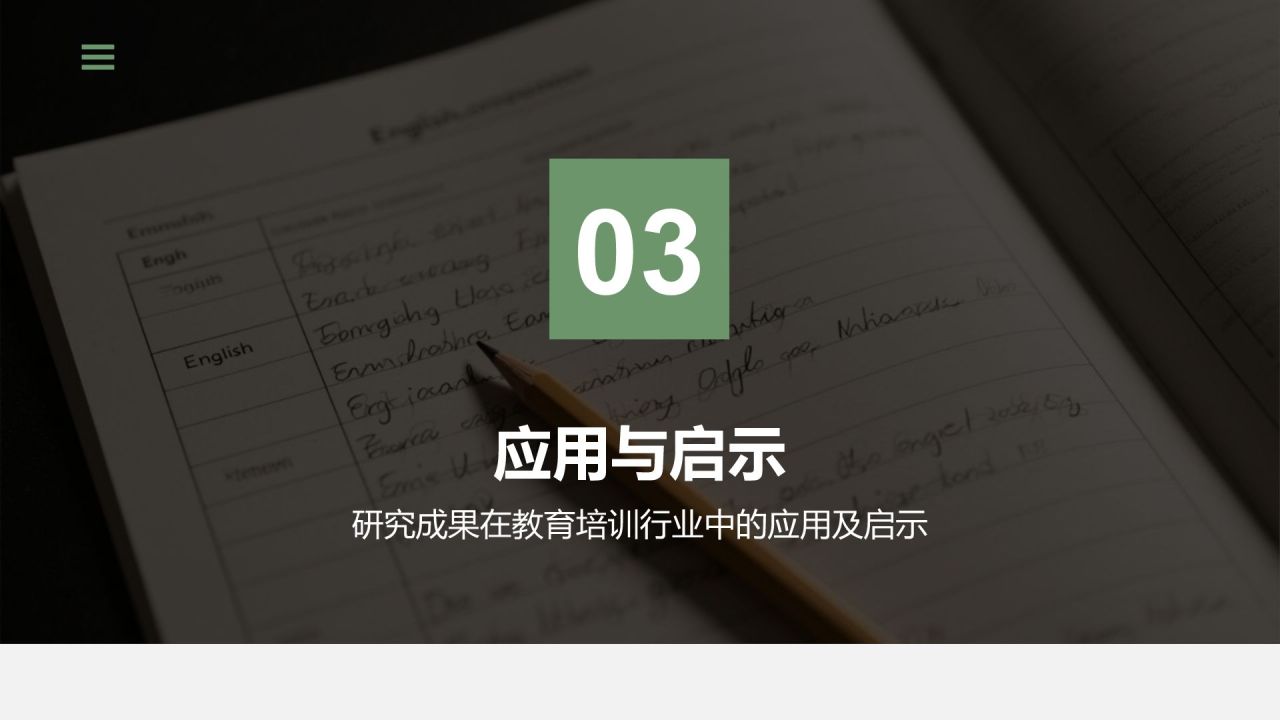 绿色商务风学术文献汇报展示PPT模板