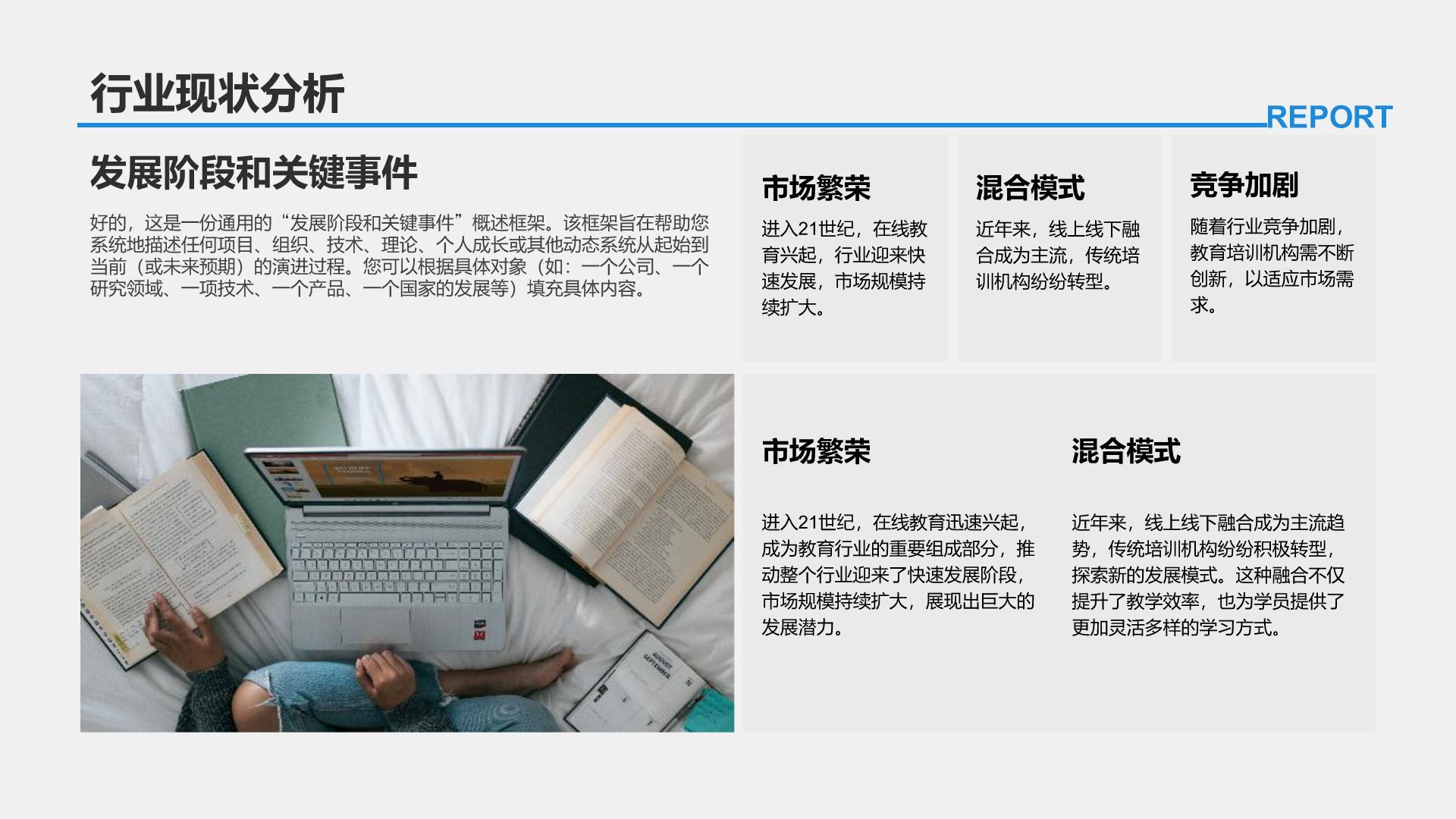 蓝色商务风学术项目阶段性汇报PPT模板