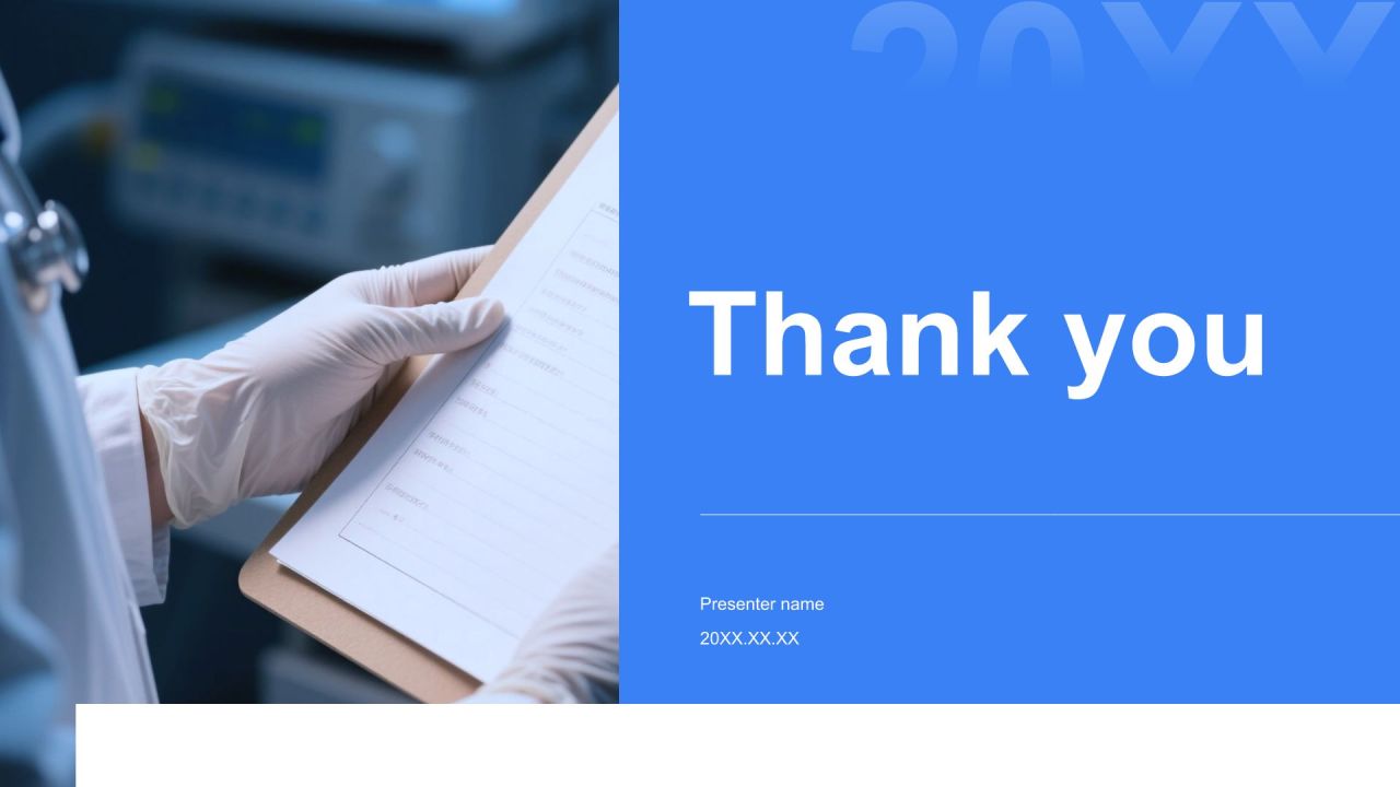 蓝色商务风典型病例汇报与总结PPT模板