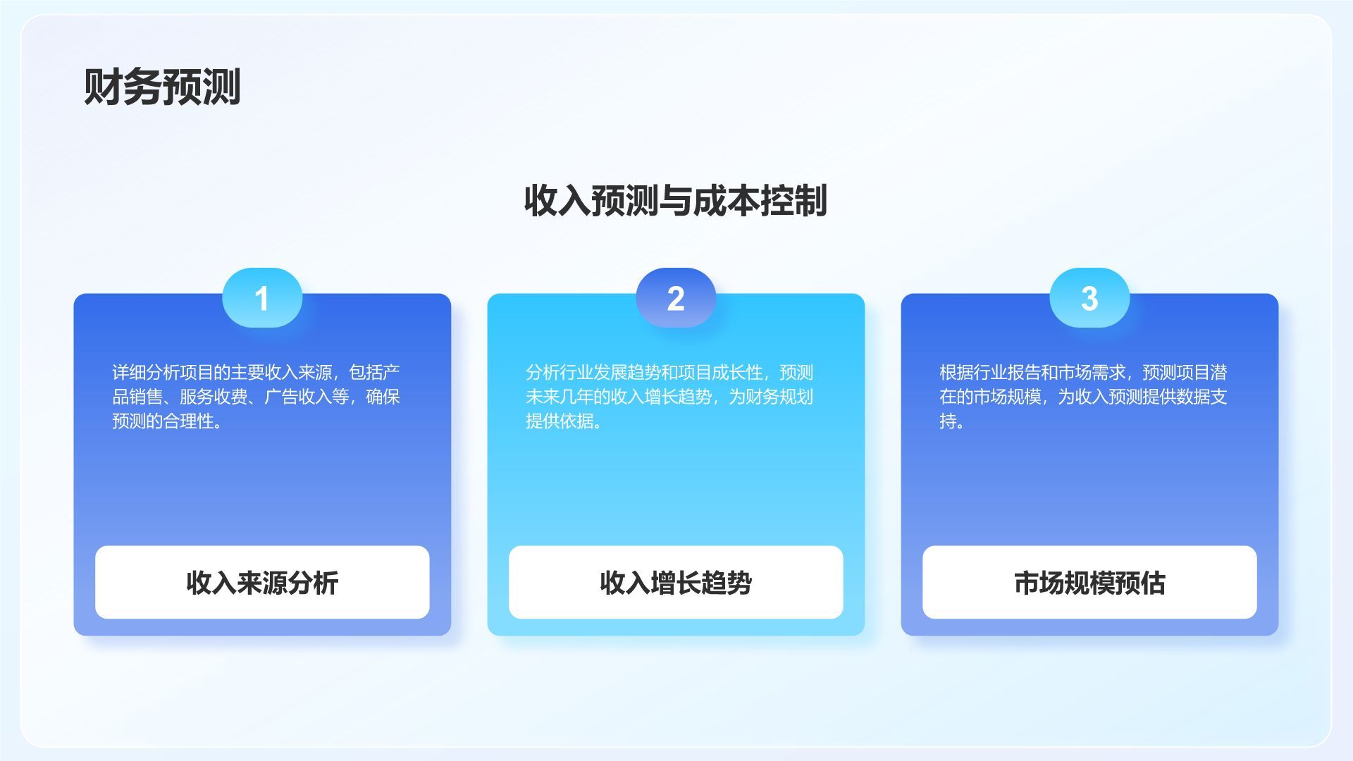 蓝色科技风科技风创新创业项目展示PPT模板