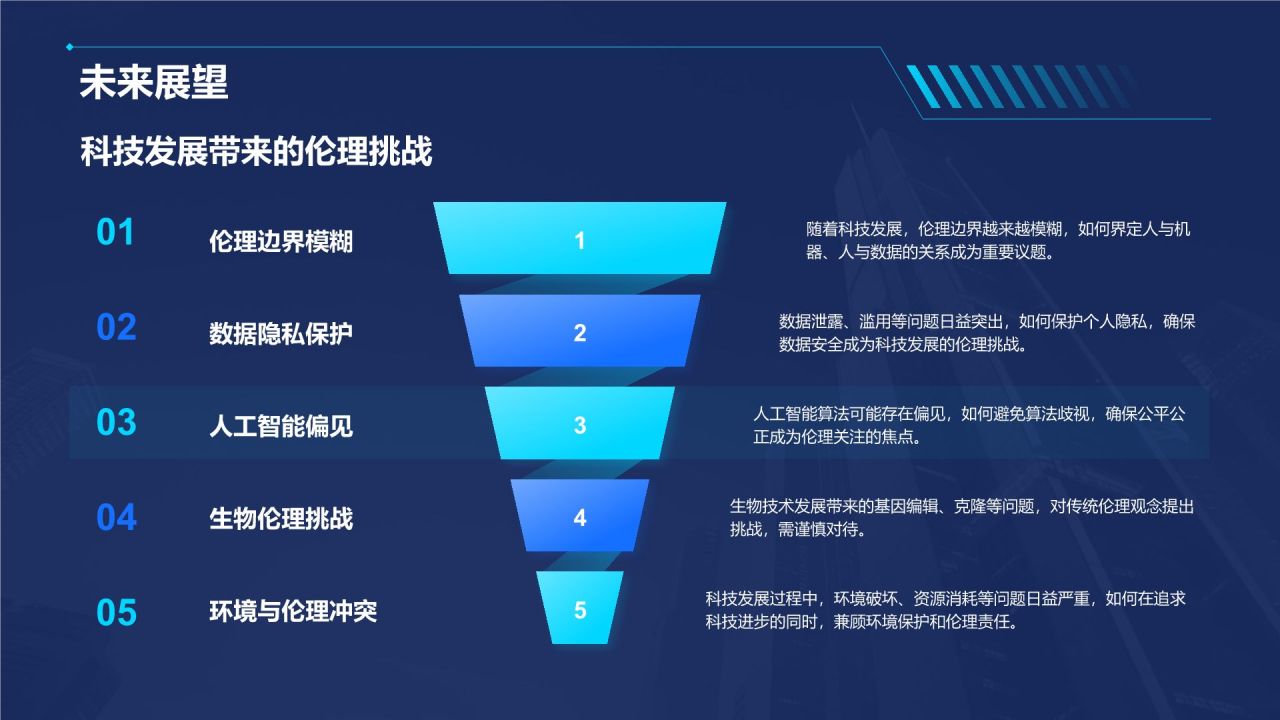 蓝色科技风科技风汇报总结PPT模板