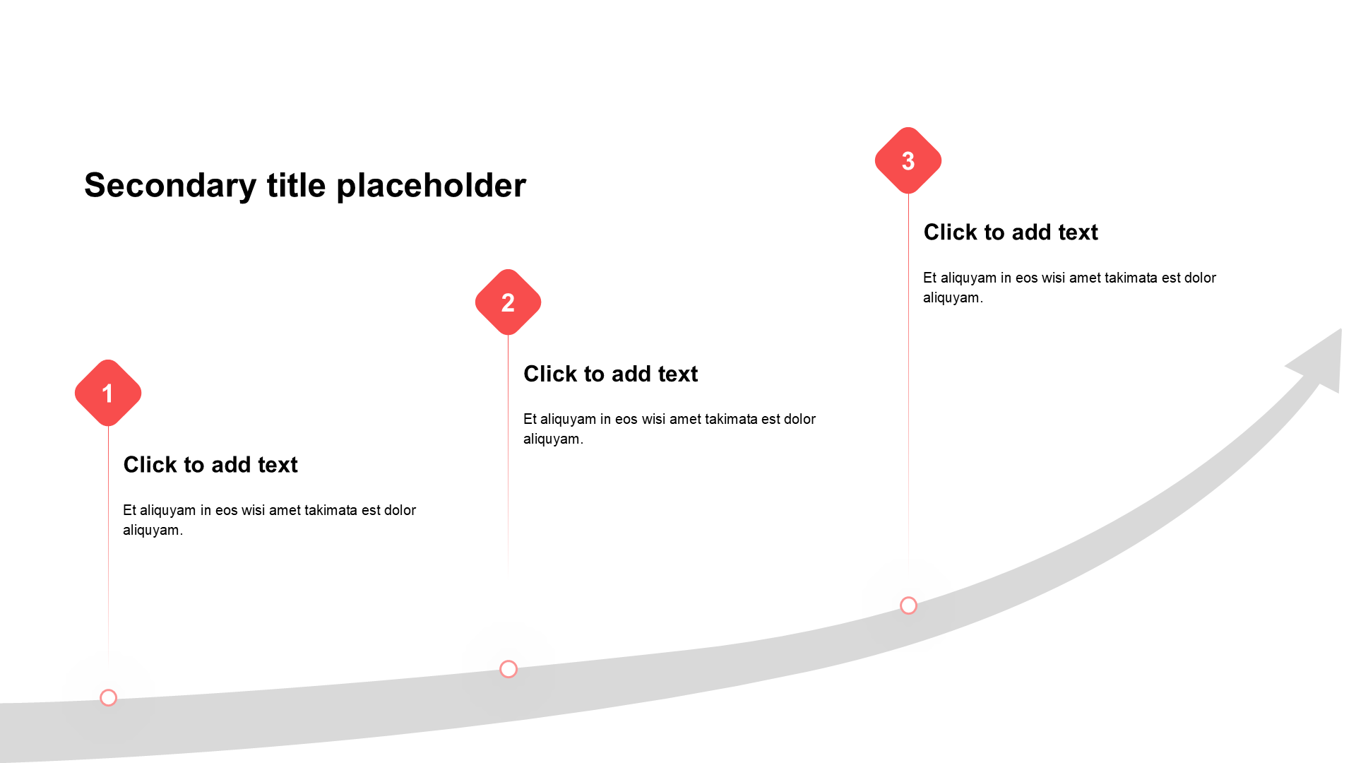 简约扁平纯文字流程