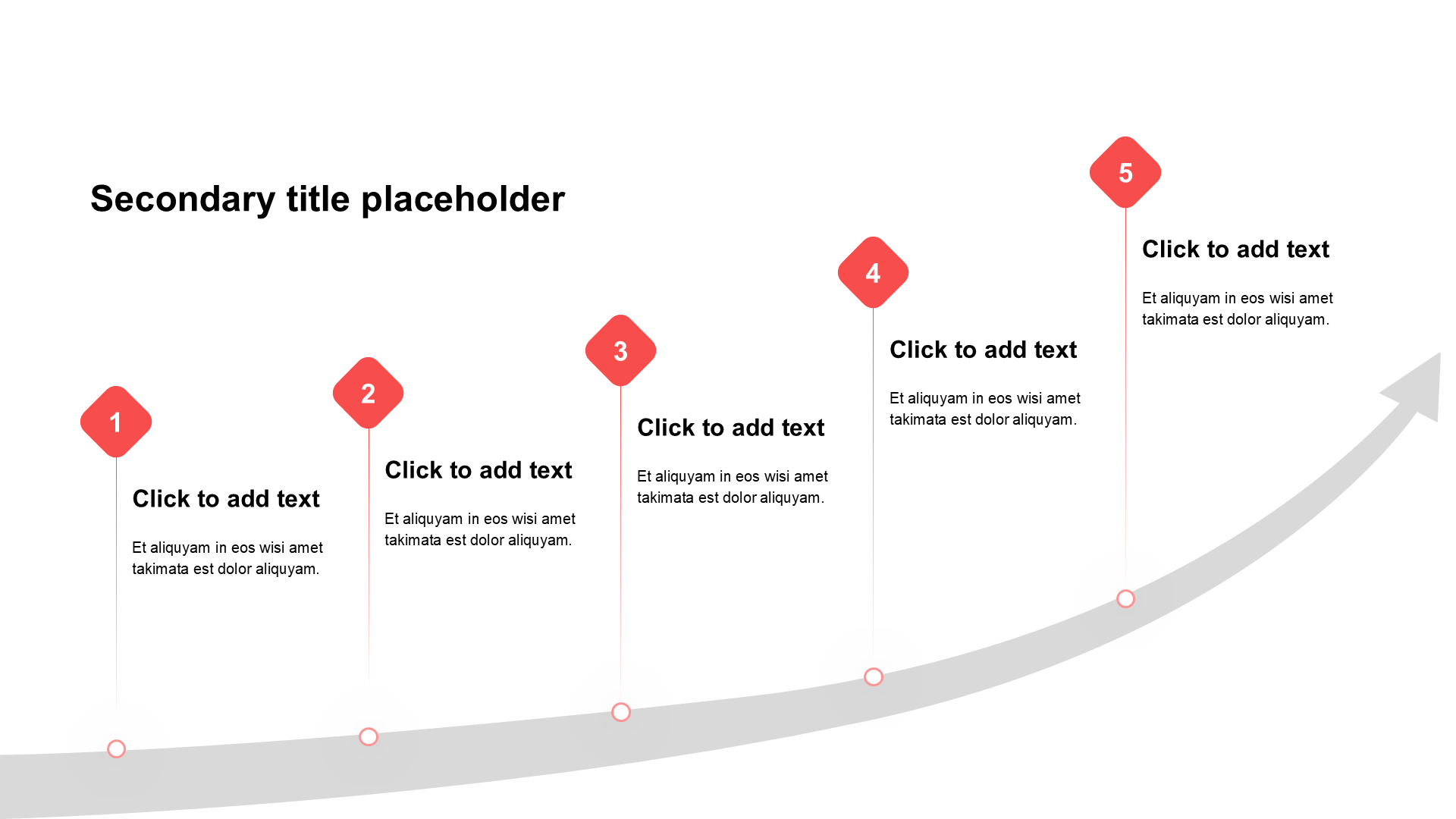 简约扁平纯文字流程