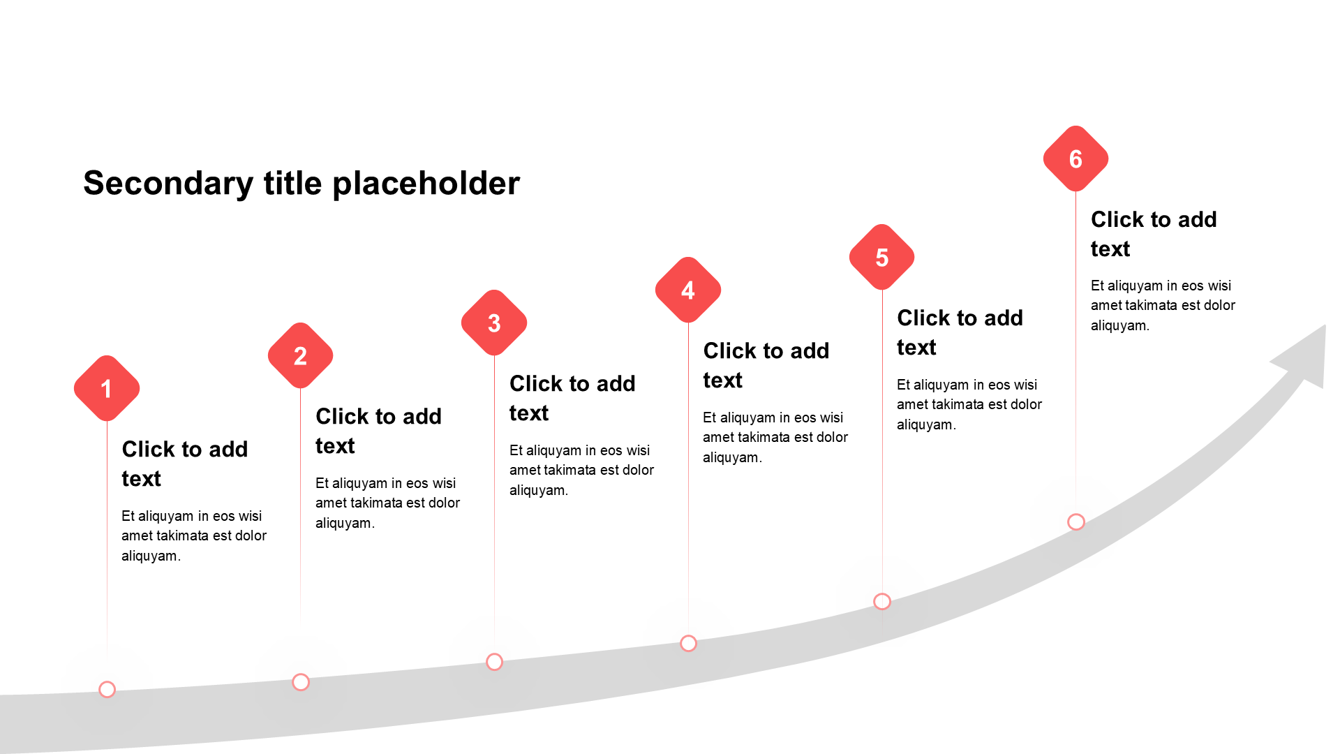 简约扁平纯文字流程