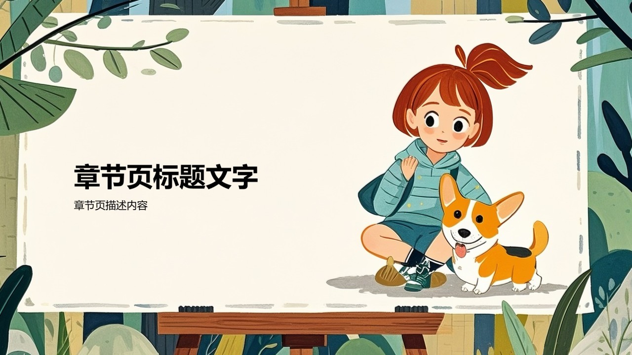 像小树苗一样茁壮成长PPT主题