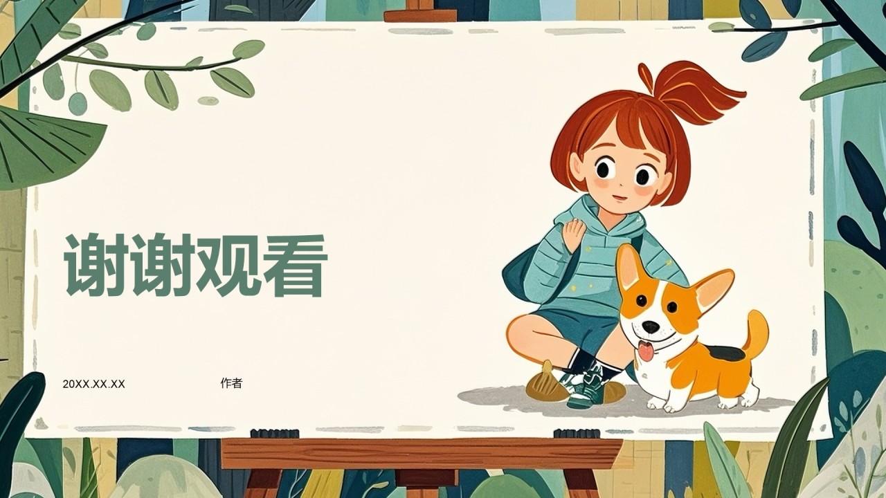 像小树苗一样茁壮成长PPT主题