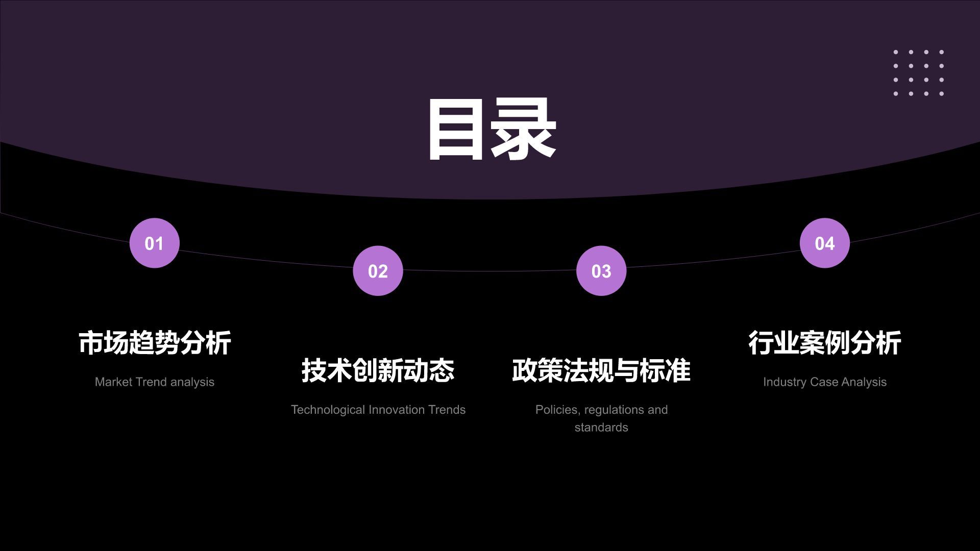 紫色简约风IT互联网月度总结汇报PPT模板