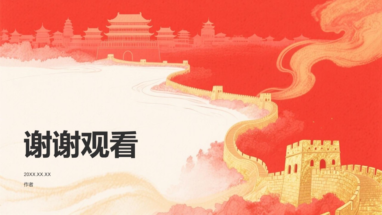 研学旅行红色路线规划介绍PPT主题