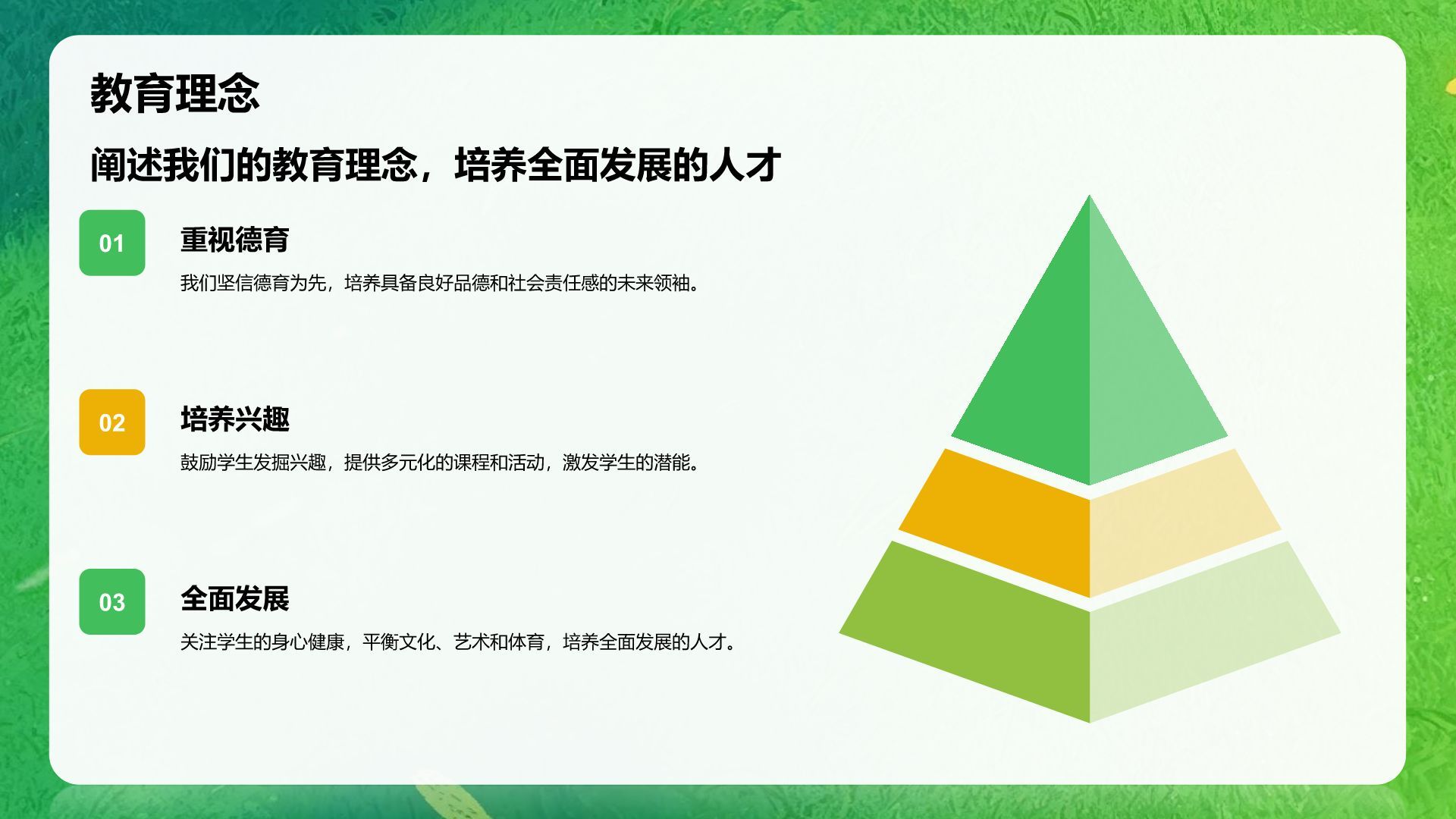 绿色卡通风欢迎新同学PPT模板