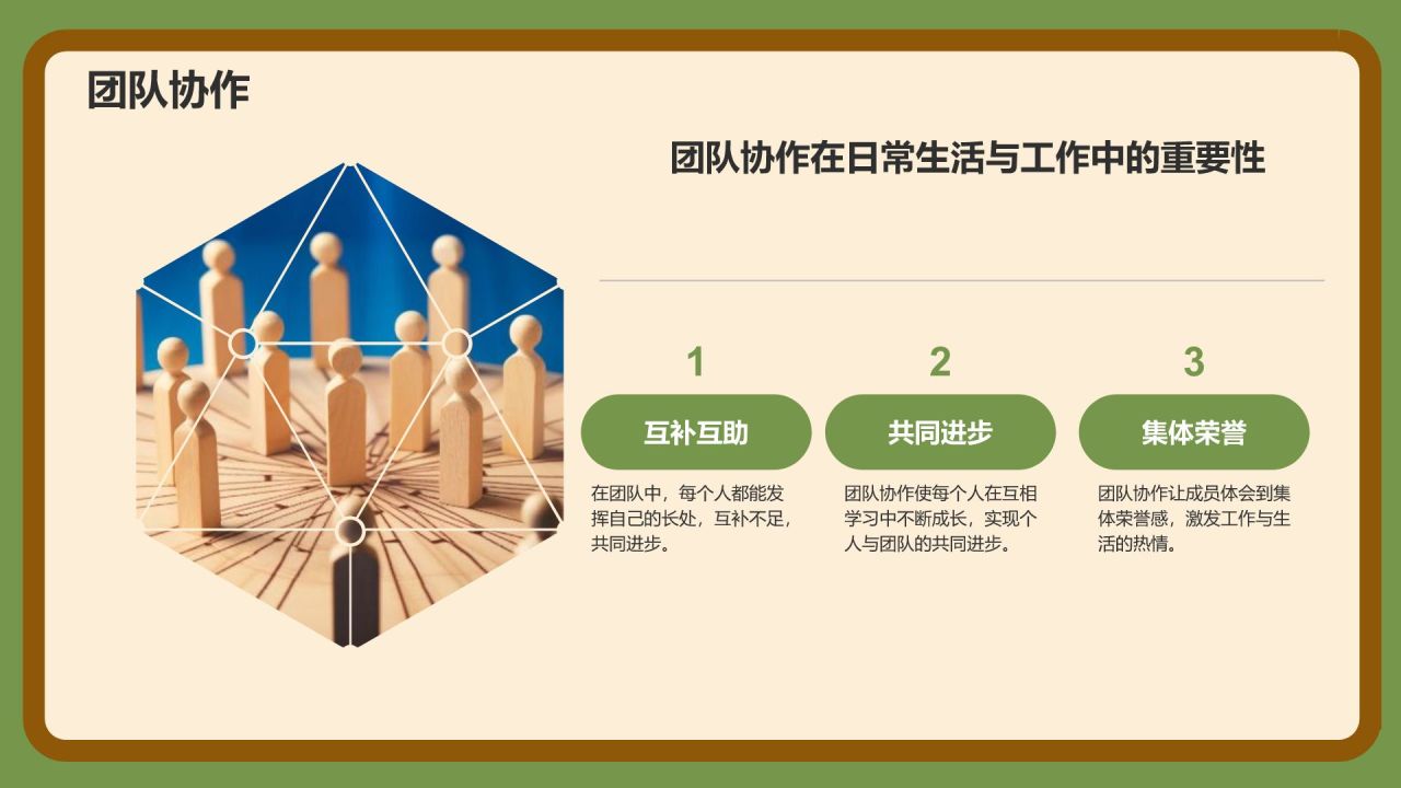 绿色3D风军训收获与成长汇报PPT模板