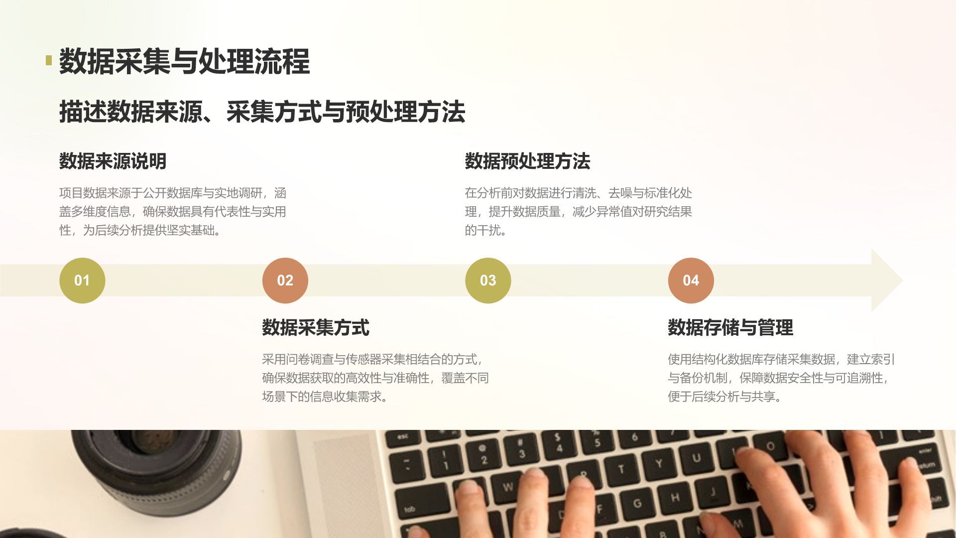 黄色简约风学术项目阶段性汇报PPT模板