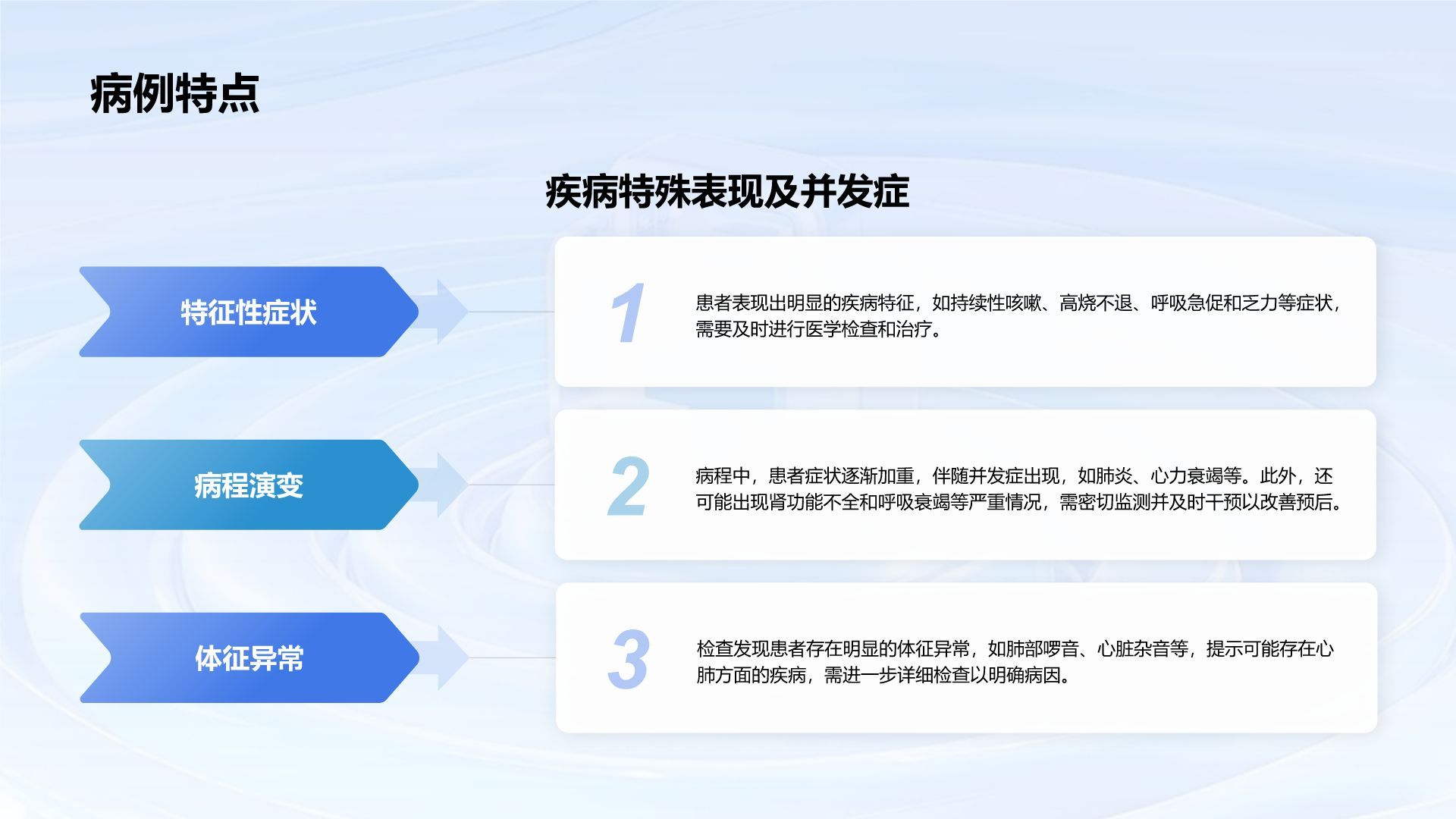 蓝色3D风临床实习病例汇报模板PPT模板