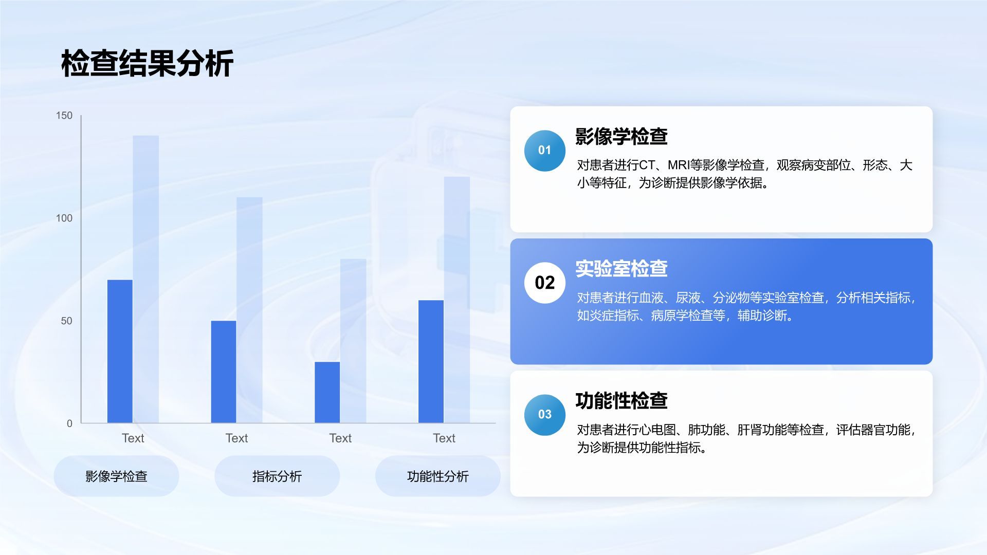 蓝色3D风临床实习病例汇报模板PPT模板