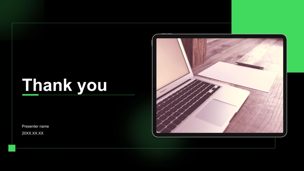 绿色简约风IT互联网商业品牌提案PPT模板