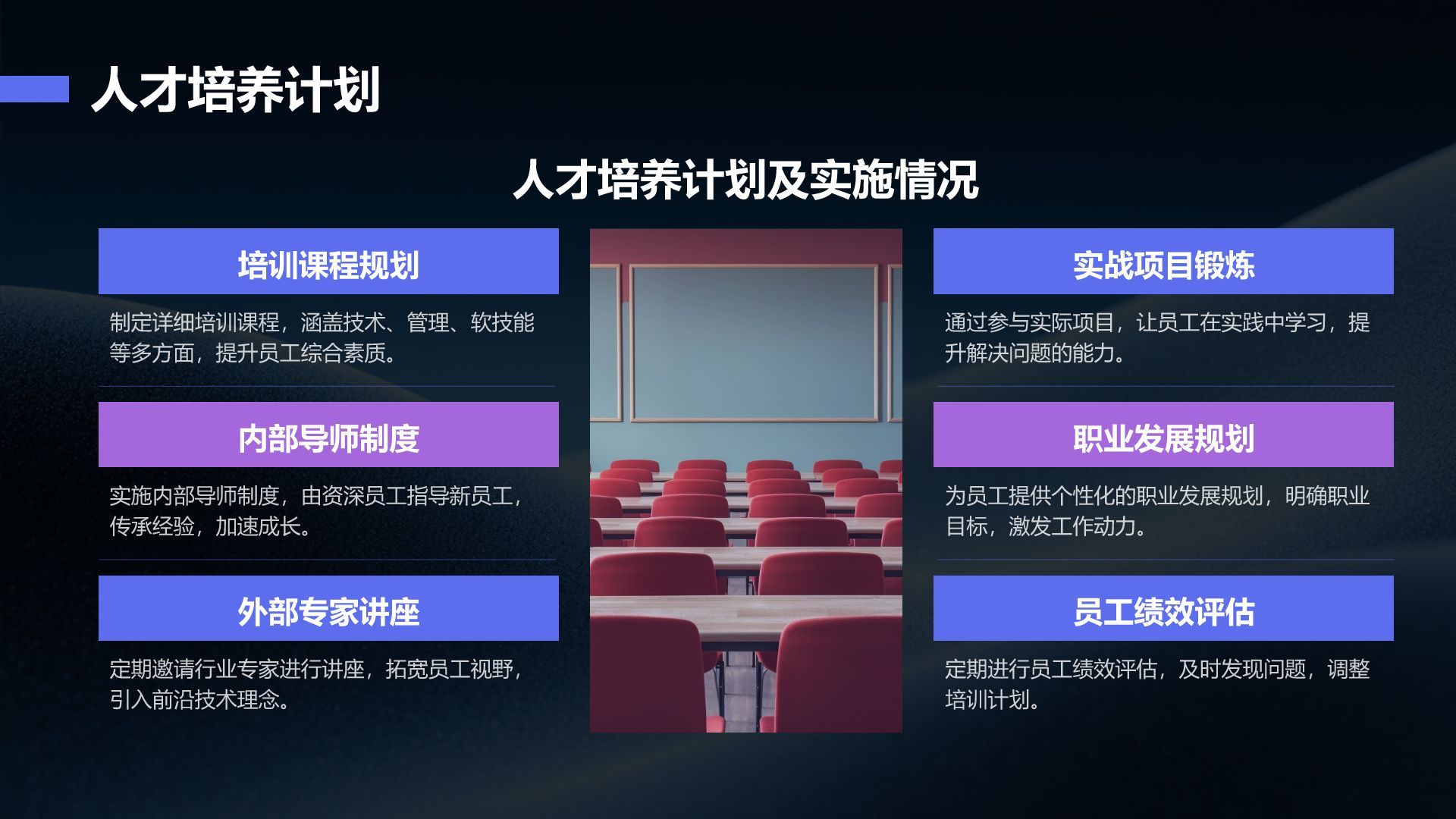 蓝色简约风IT互联网季度汇报PPT模板