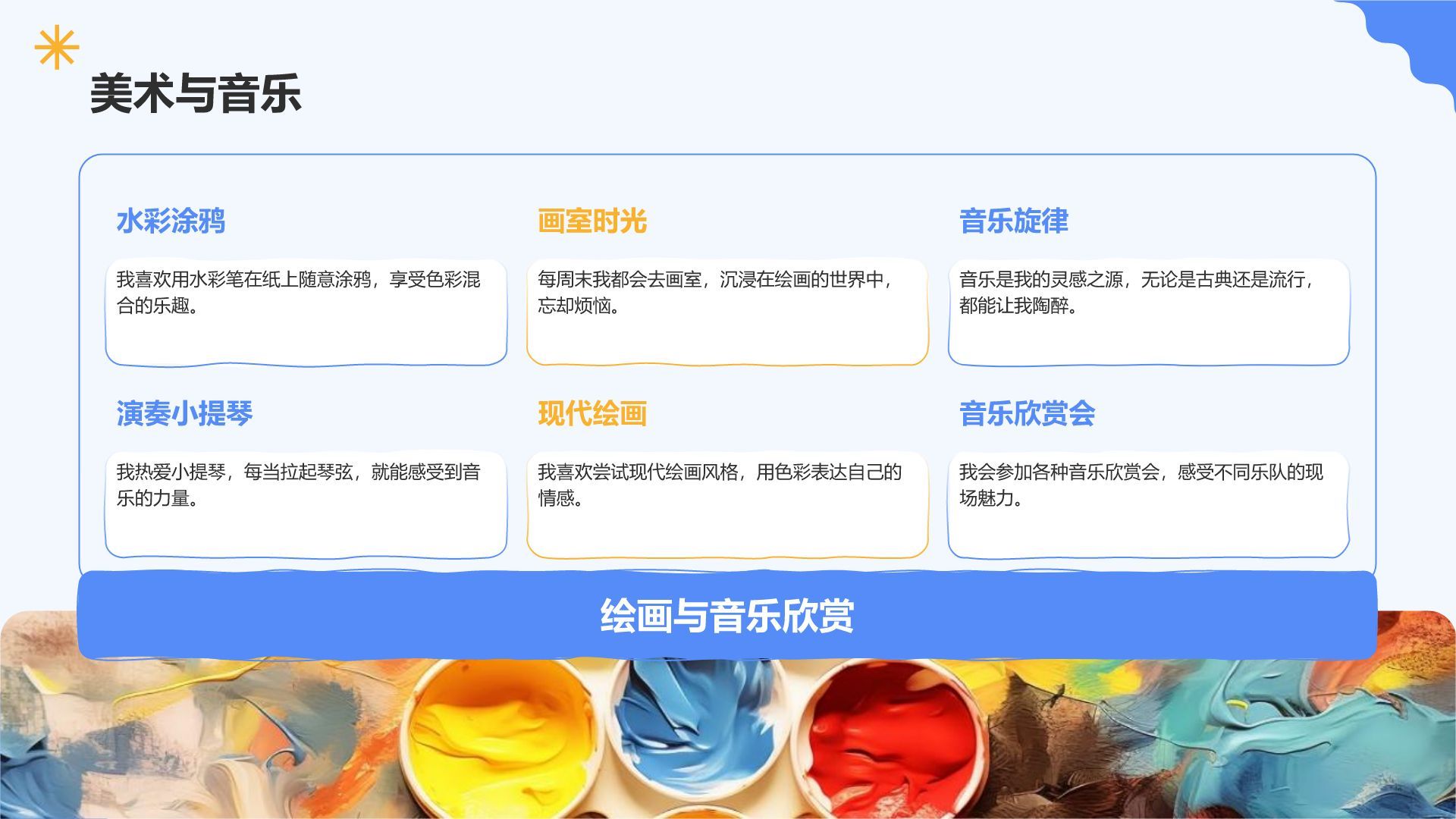 蓝色3D风新生自我介绍PPT模板